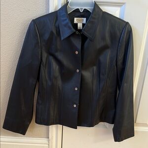[Brand] Women's Black Leather Jacket